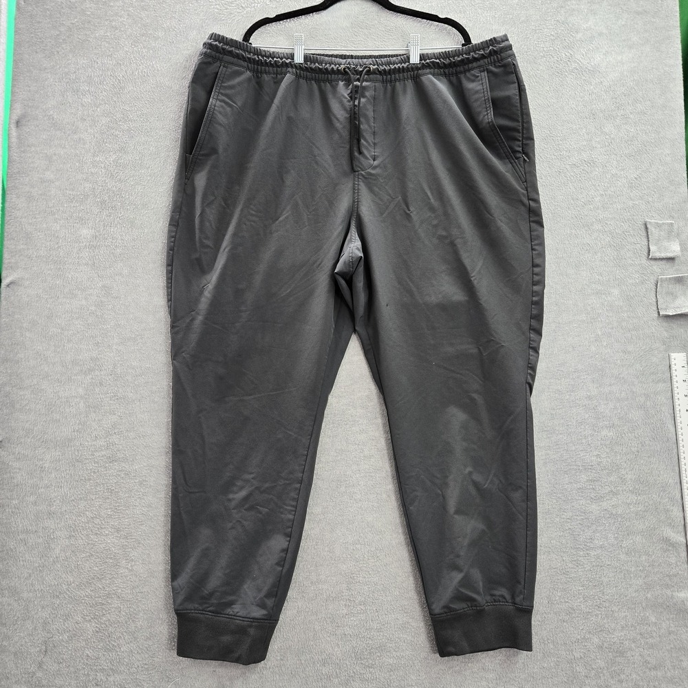 Old Navy Women Activewear Pants 2XL Gray Joggers Stretch Tech  27.5" Inseam READ